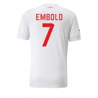 Koszulka piłkarska Szwajcaria Breel Embolo #7 Strój wyjazdowy MŚ 2022 tanio Krótki Rękaw